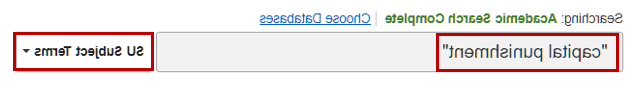 subject term search